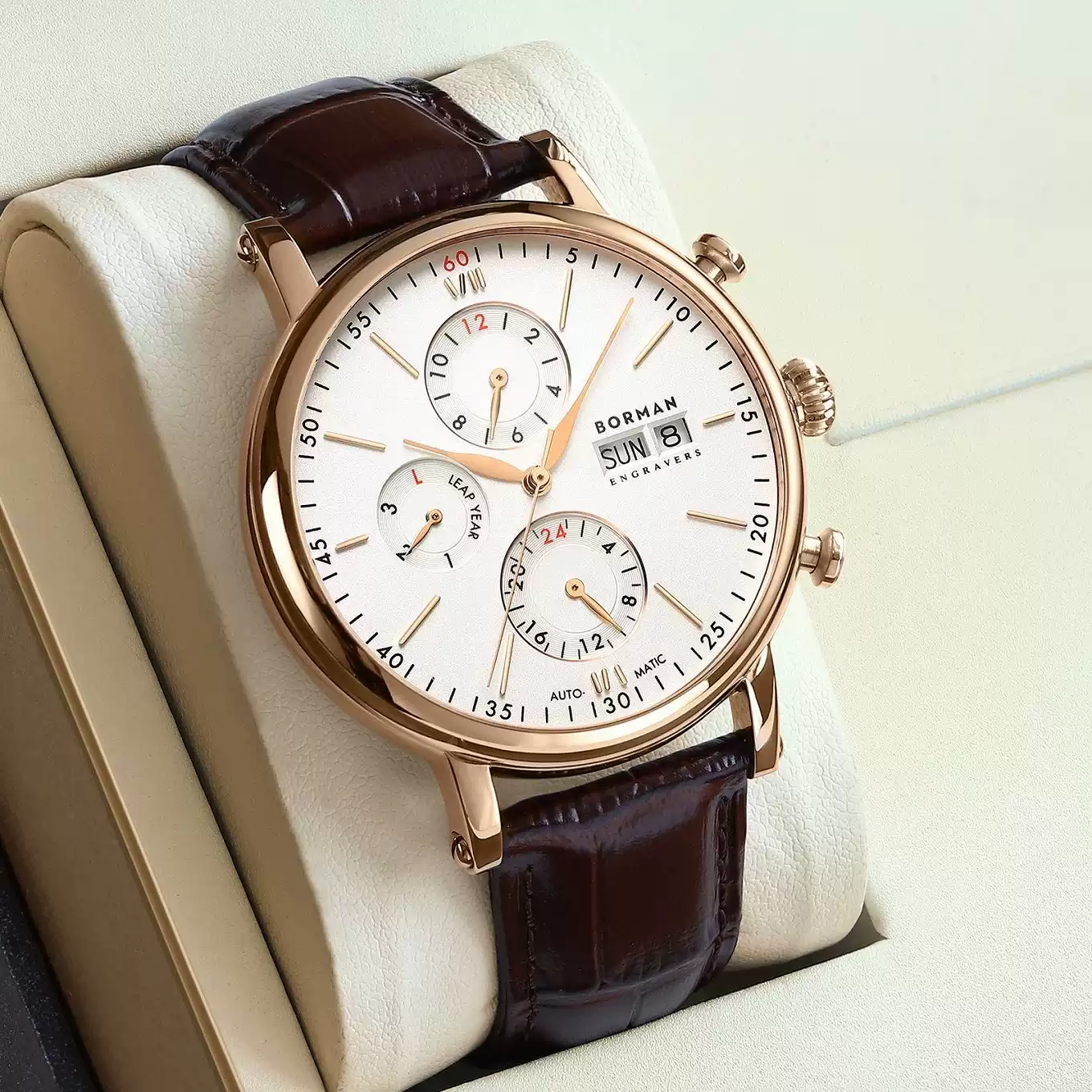 Leather Bracelet - Berman 2026 Yeni Erkek Saati Su
