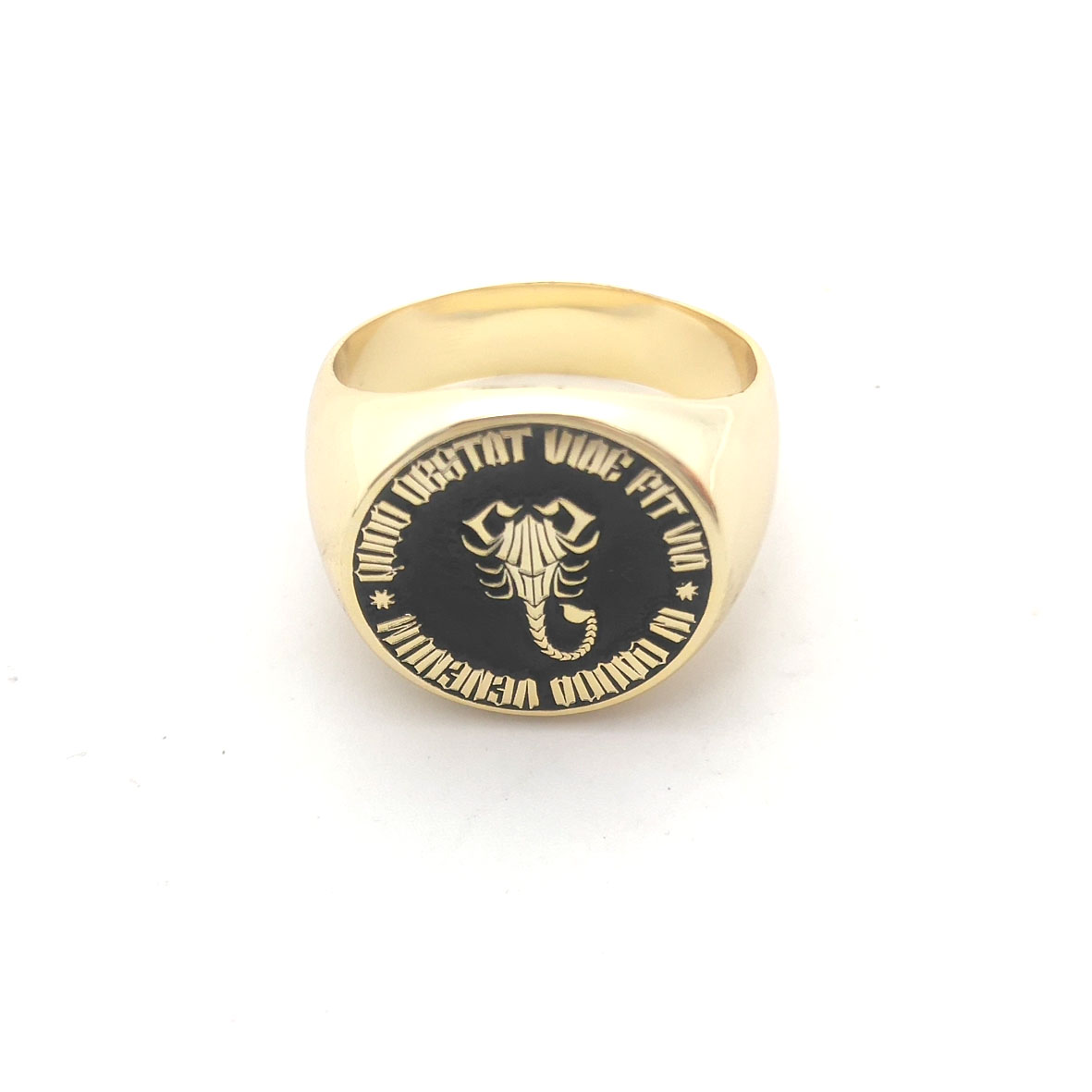 Özel Kazınmış 17mm Yuvarlak Üs - Mens Signet Ring incelemesi ve fiyatı