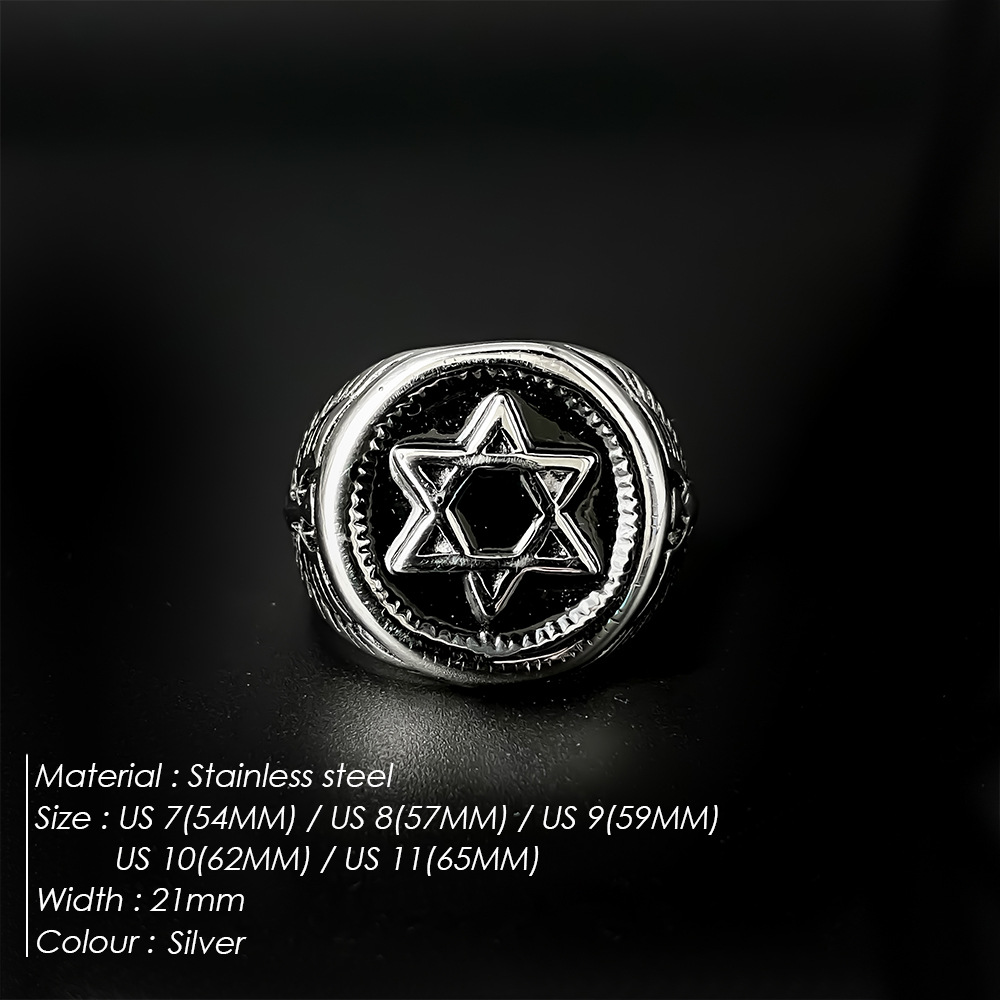 Vintage Davut Yıldızı Yüzük Er - Mens Signet Ring incelemesi ve fiyatı