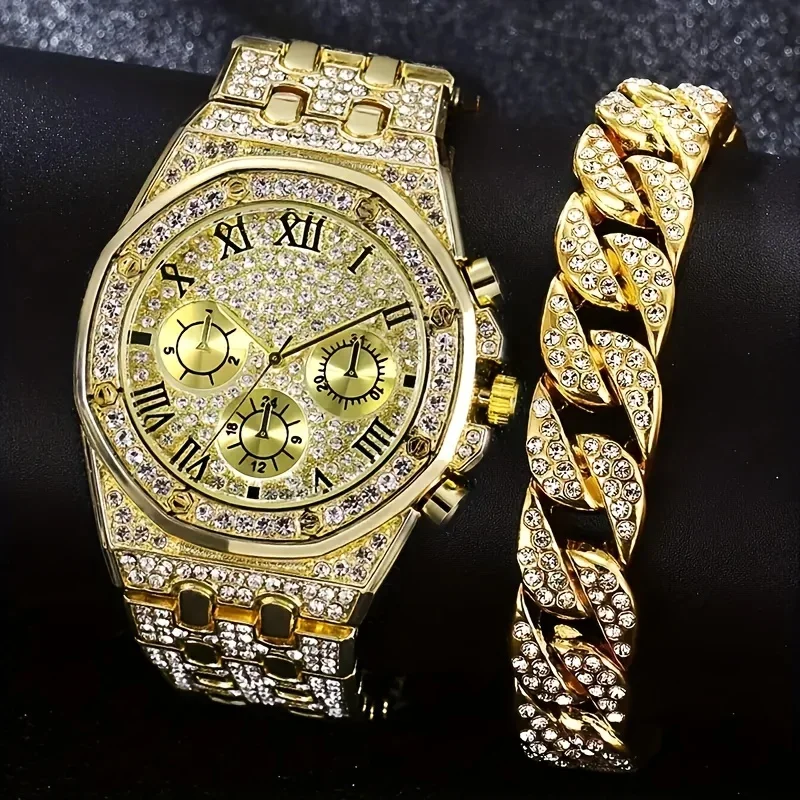 Lüks Sekizgen Çerçeve Buzlu Ku - Icebox Jewelry Watches incelemesi ve fiyatı