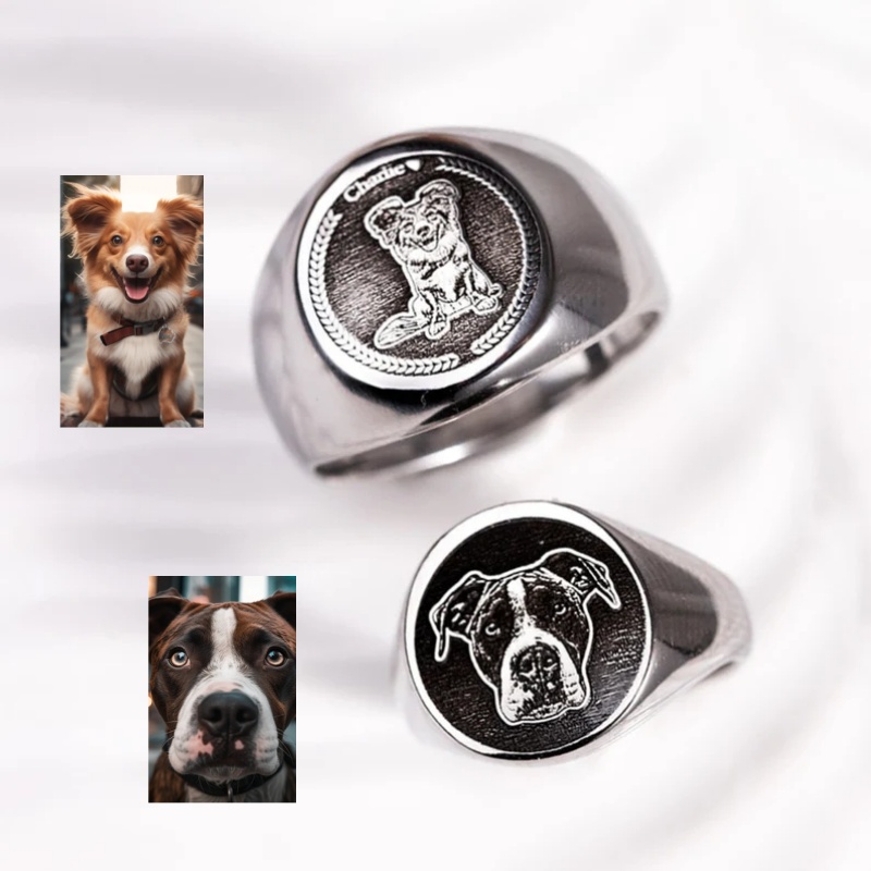 Özel Gravür Fotoğraf Signet Yü - Mens Signet Ring incelemesi ve fiyatı