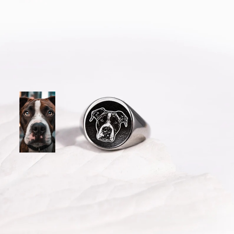 Özel Gravür Fotoğraf Signet Yü - Mens Signet Ring incelemesi ve fiyatı