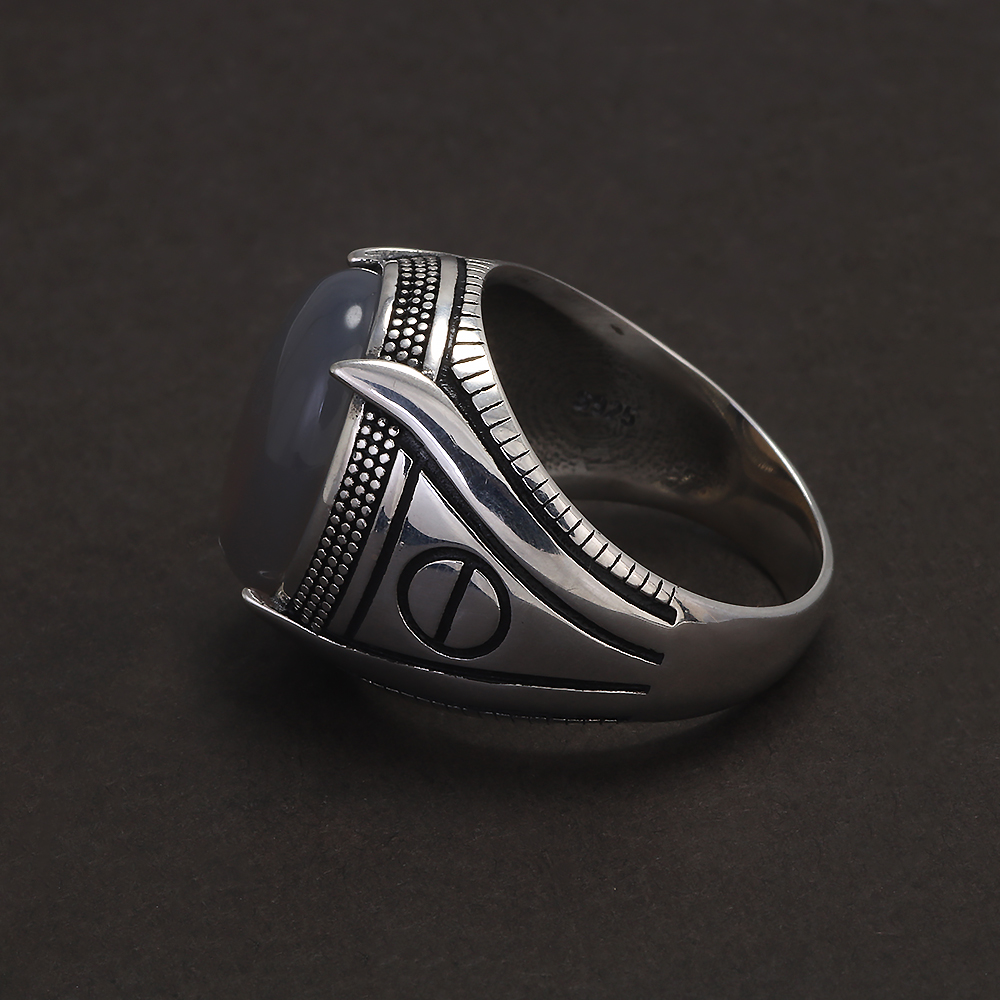 S925 Ayar Gümüş Akik Mühür Yüz - Mens Signet Ring incelemesi ve fiyatı