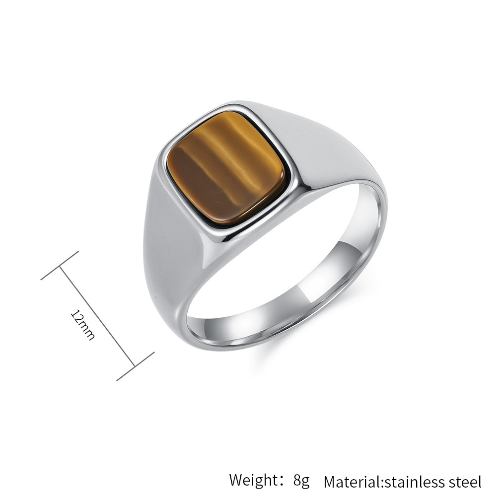 Yeni Moda Vintage Paslanmaz Çe - Mens Signet Ring incelemesi ve fiyatı