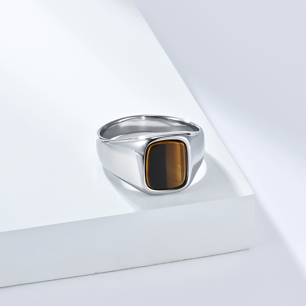 Yeni Moda Vintage Paslanmaz Çe - Mens Signet Ring incelemesi ve fiyatı
