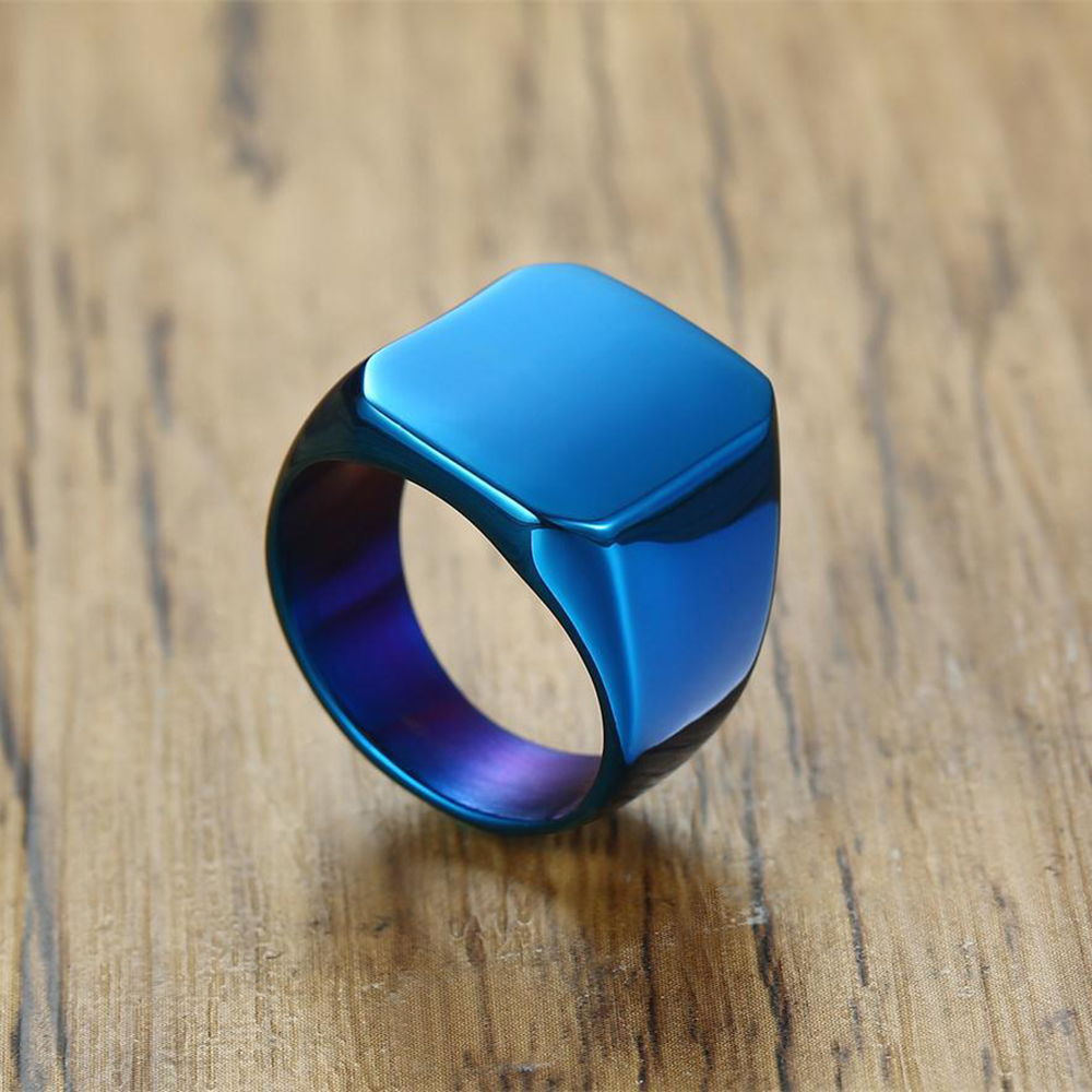 Ücretsiz kazımayı yeni gümüş/a - Mens Signet Ring incelemesi ve fiyatı