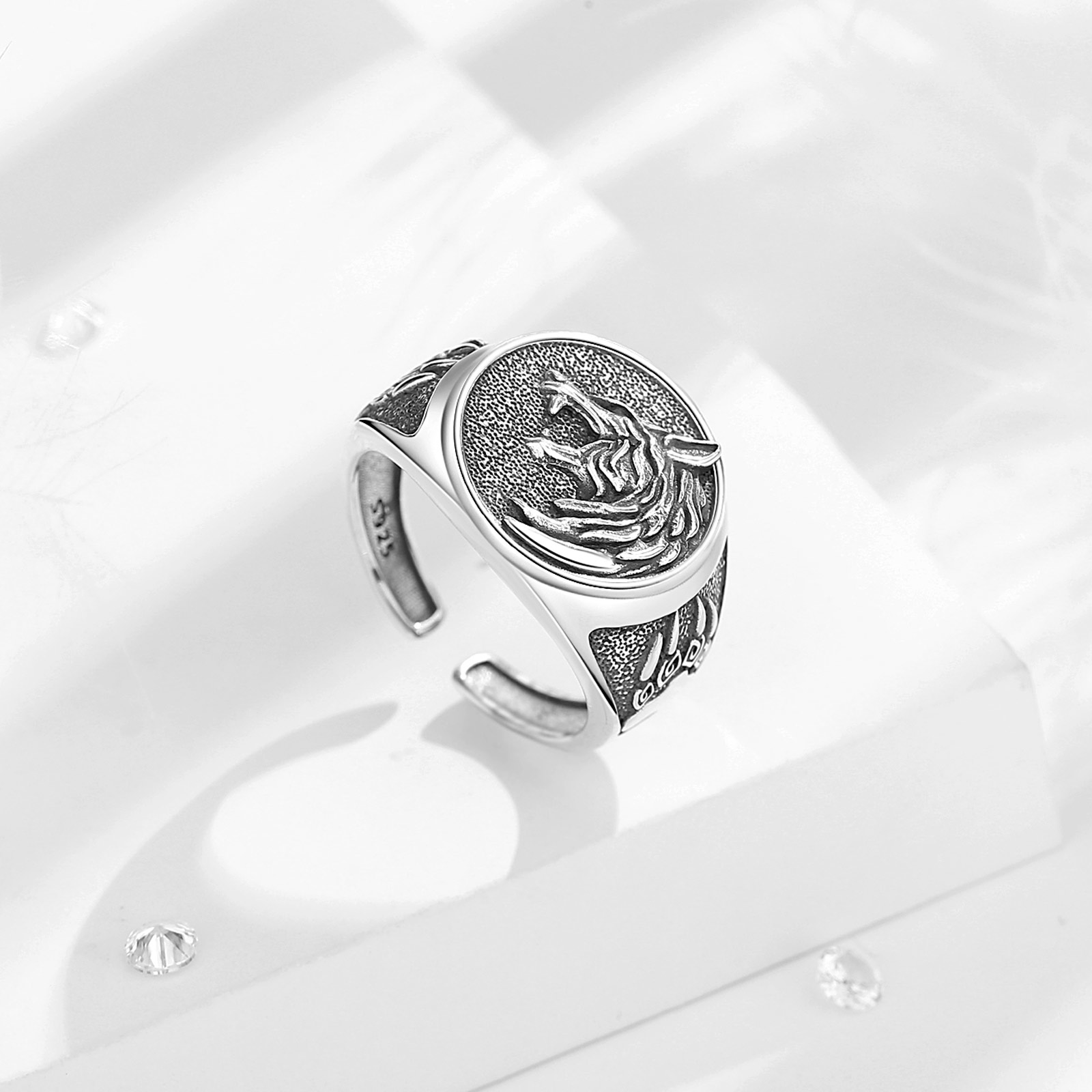 Eudora 925 ayar gümüş Viking k - Mens Signet Ring incelemesi ve fiyatı