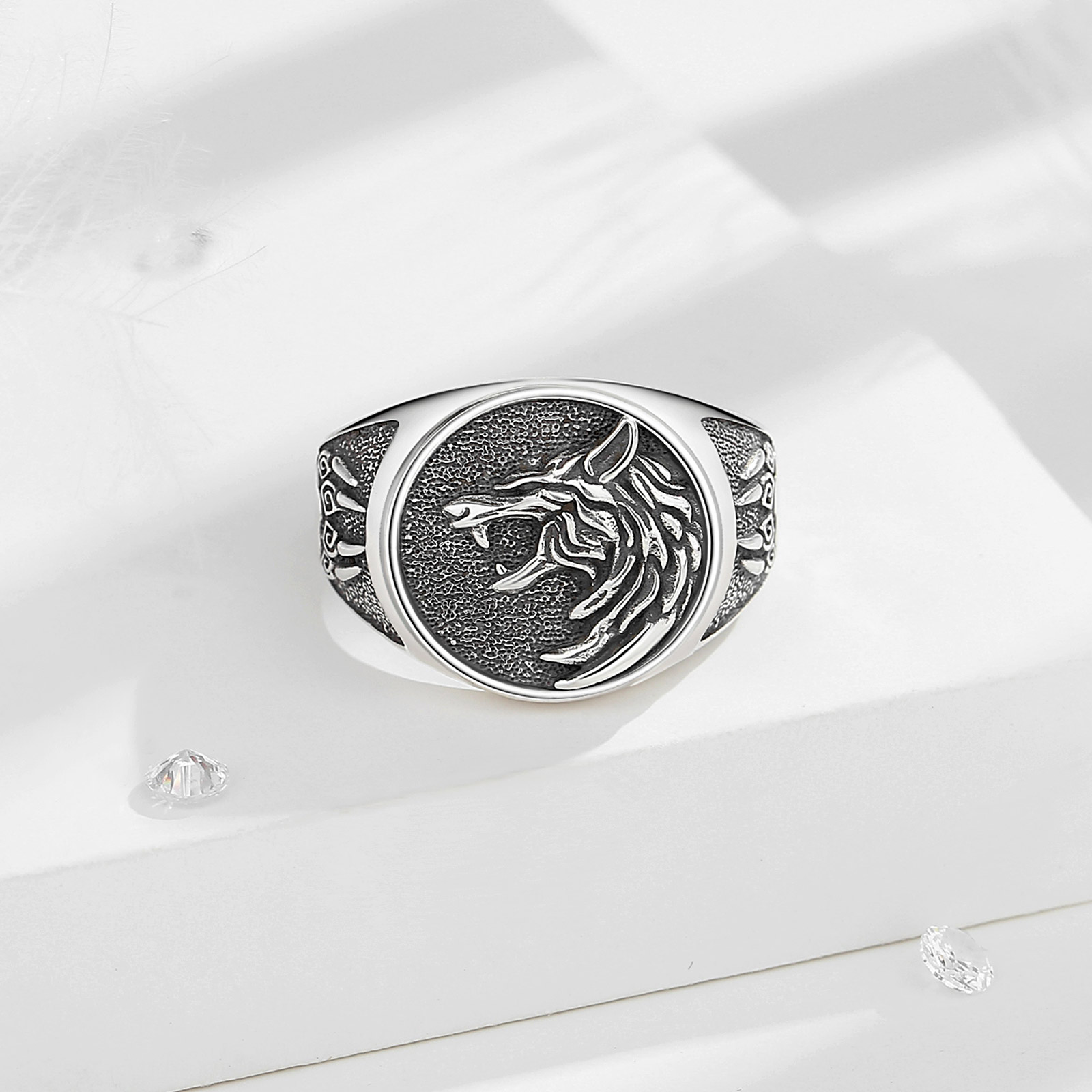 Eudora 925 ayar gümüş Viking k - Mens Signet Ring incelemesi ve fiyatı