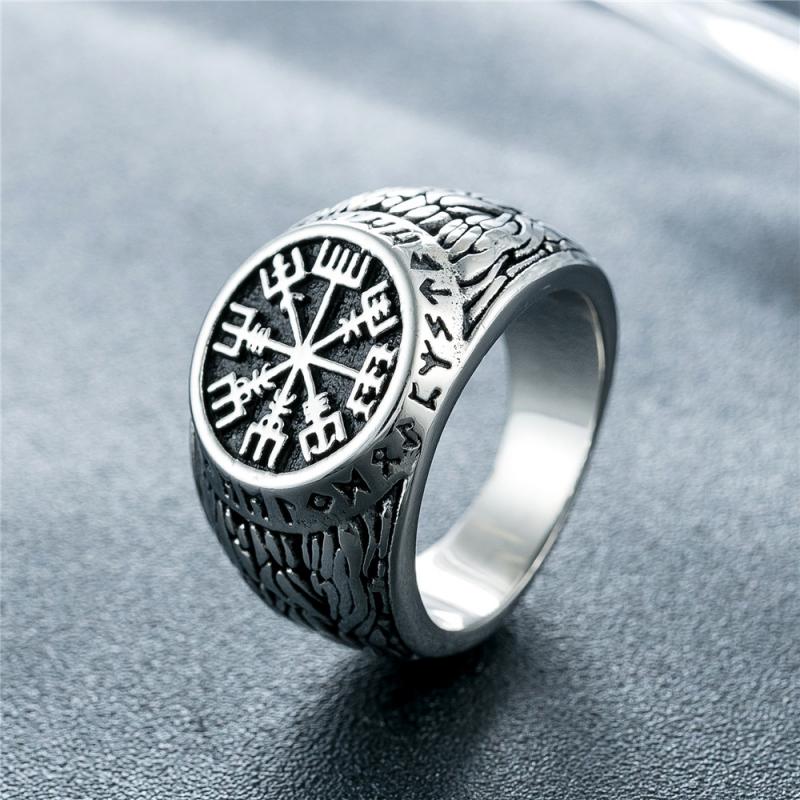 Vintage Viking Rune Signet Sca - Mens Signet Ring incelemesi ve fiyatı