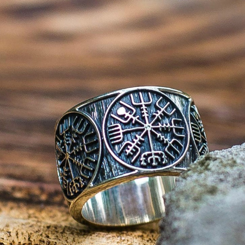 Vintage Viking Rune Signet Sca - Mens Signet Ring incelemesi ve fiyatı
